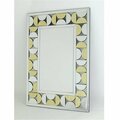 Wayborn Home Furnishing 35 x 25.5 x 0.625 in. Beveled Rectangled Mirror Gold Leaf Design - Mirror MR309